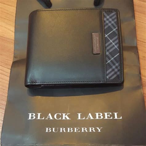 burberry black wallet|burberry black label wallet.